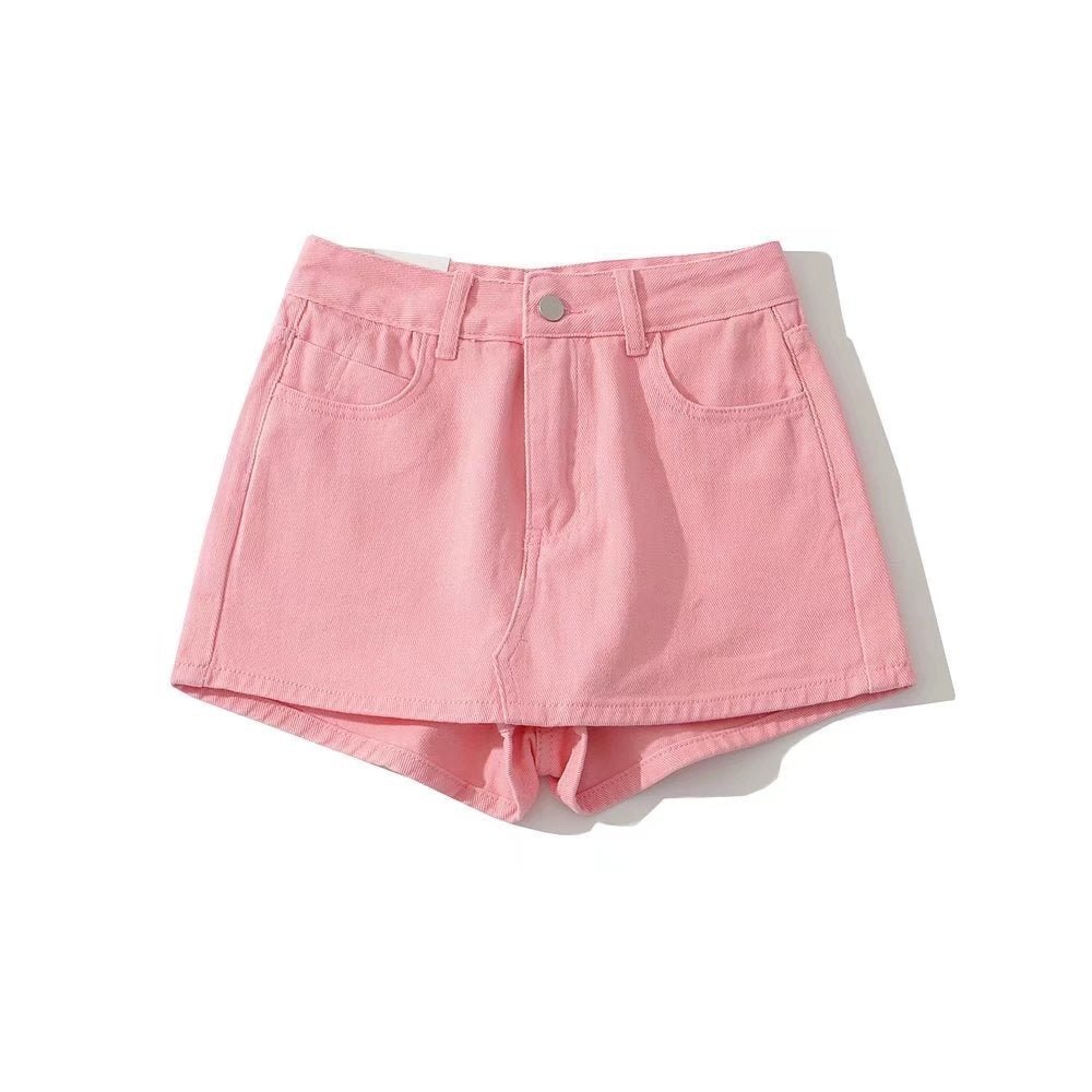 Sheath Ultra Short Denim Skirted Leggings Anti - exposure Underpants Denim European And American - Elora Moda