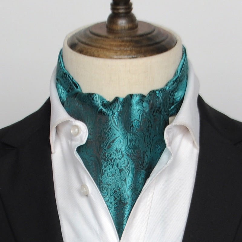 British Vintage Suit Silk Scarf Shirt - Elora Moda