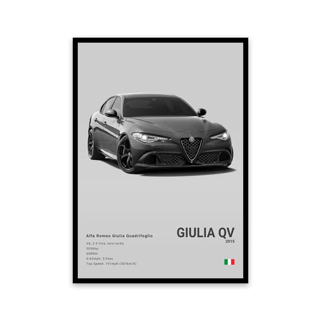 Car Wall Art Canvas - Elora Moda