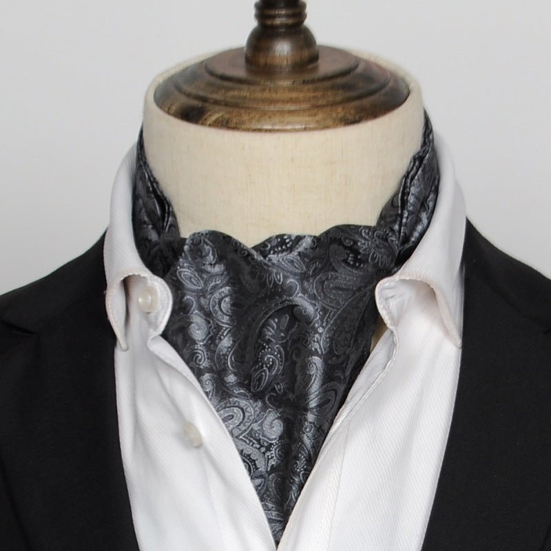 British Vintage Suit Silk Scarf Shirt - Elora Moda