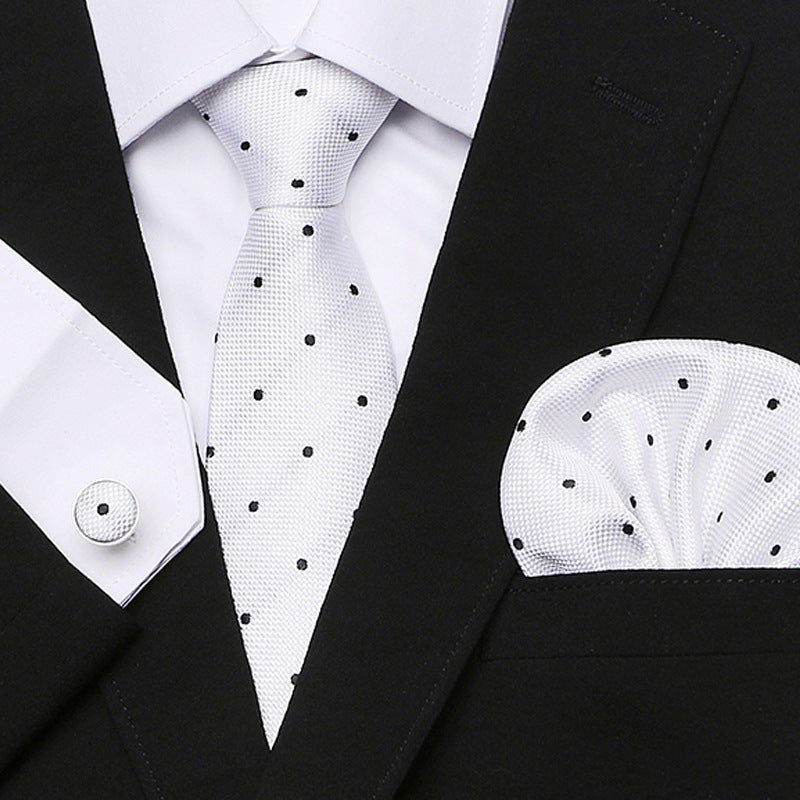 Men's Tie Three - Piece Suit Of New Cashew Flower Series Tie - Elora Moda