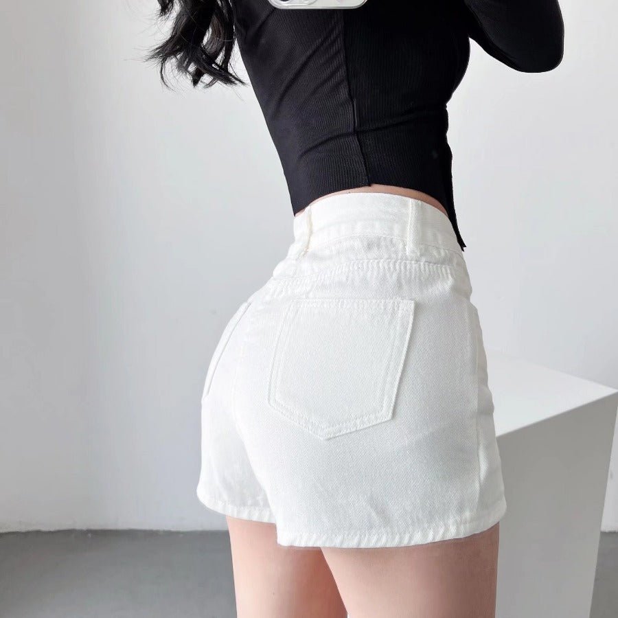 Sheath Ultra Short Denim Skirted Leggings Anti - exposure Underpants Denim European And American - Elora Moda
