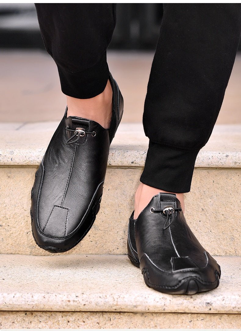 Men's Plus Size Sports Genuine Leather Leather Shoes - Elora Moda