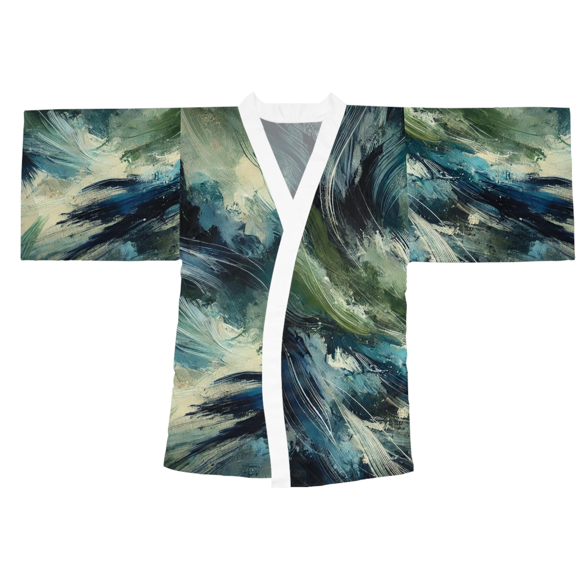 Long Sleeve Kimono Robe (AOP)