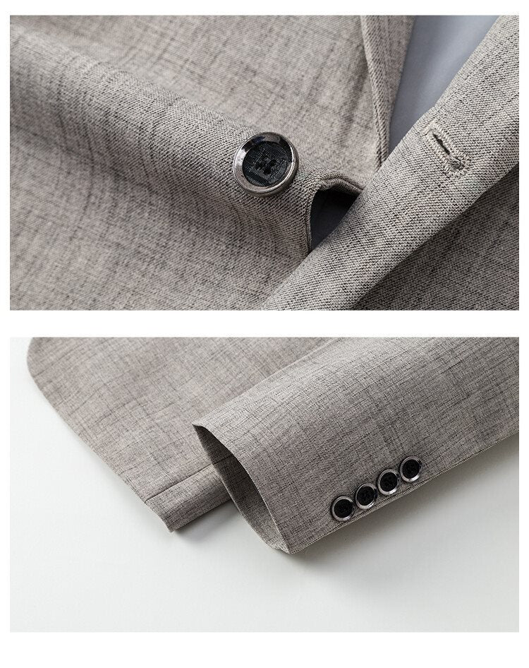Men's Formal Wear Business Thin Casual Suit Jacket - Elora Moda