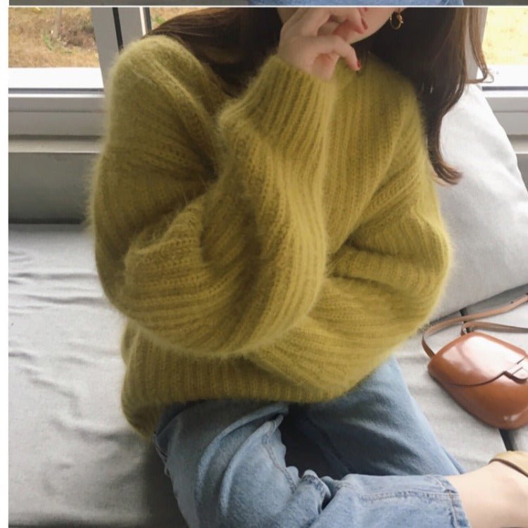 Women lazy style loose - wear pullover - Elora Moda