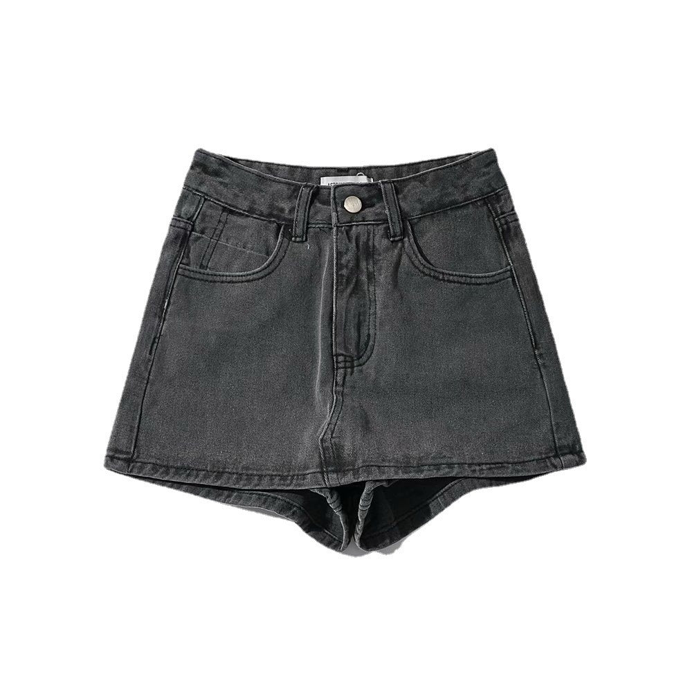 Sheath Ultra Short Denim Skirted Leggings Anti - exposure Underpants Denim European And American - Elora Moda