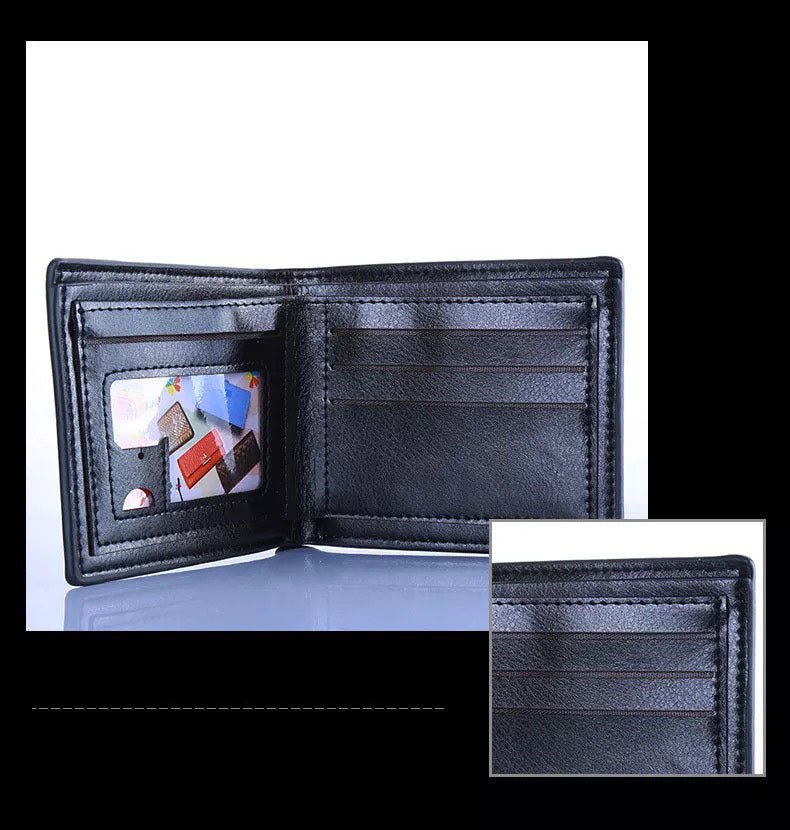 Men's leather automatic buckle belt watch gift set - Elora Moda