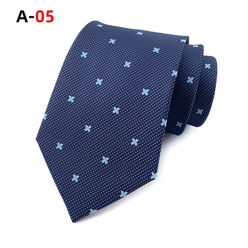 European And American Paisley Polyester Jacquard Men's Tie - Elora Moda