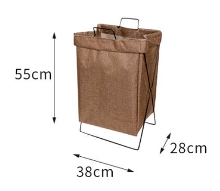 Foldable fabric hamper household laundry basket large storage basket bathroom clothes storage basket - Elora Moda