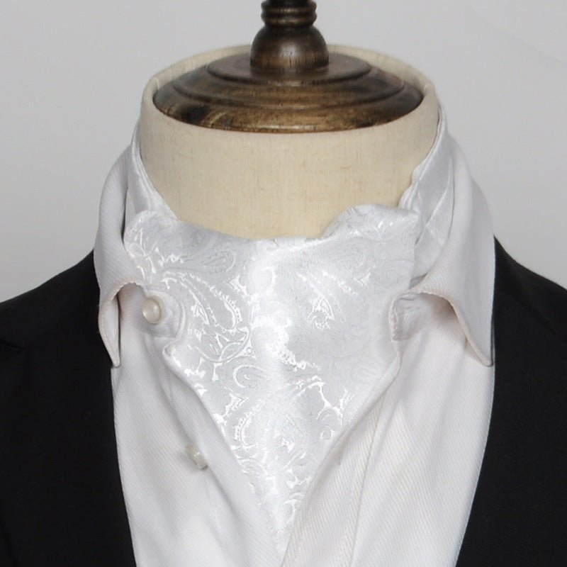 British Vintage Suit Silk Scarf Shirt - Elora Moda