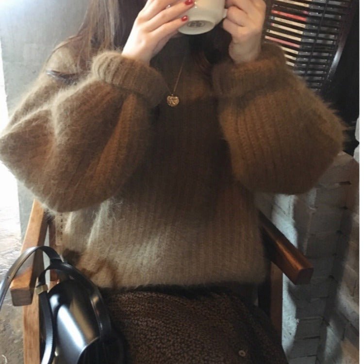Women lazy style loose - wear pullover - Elora Moda