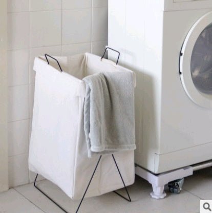 Foldable fabric hamper household laundry basket large storage basket bathroom clothes storage basket - Elora Moda