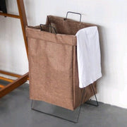Foldable fabric hamper household laundry basket large storage basket bathroom clothes storage basket - Elora Moda