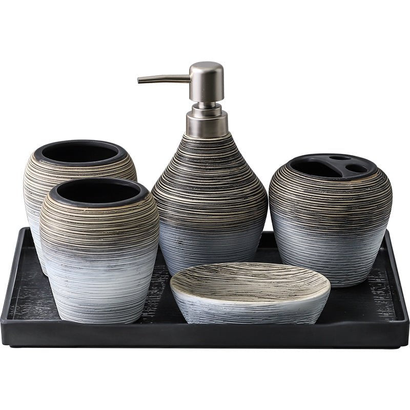 Retro Brushed Bathroom Wash Set - Elora Moda