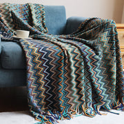 Bohemian Sofa Blanket Cross Border Knitting Blanket Office Nap Blanket Air Conditioning Blanket - Elora Moda