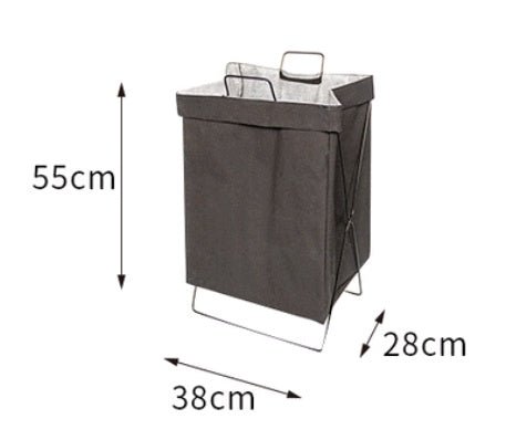 Foldable fabric hamper household laundry basket large storage basket bathroom clothes storage basket - Elora Moda