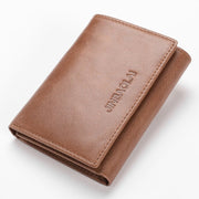 Men Fashion Leather Shield Anti Theft Wallet - Elora Moda