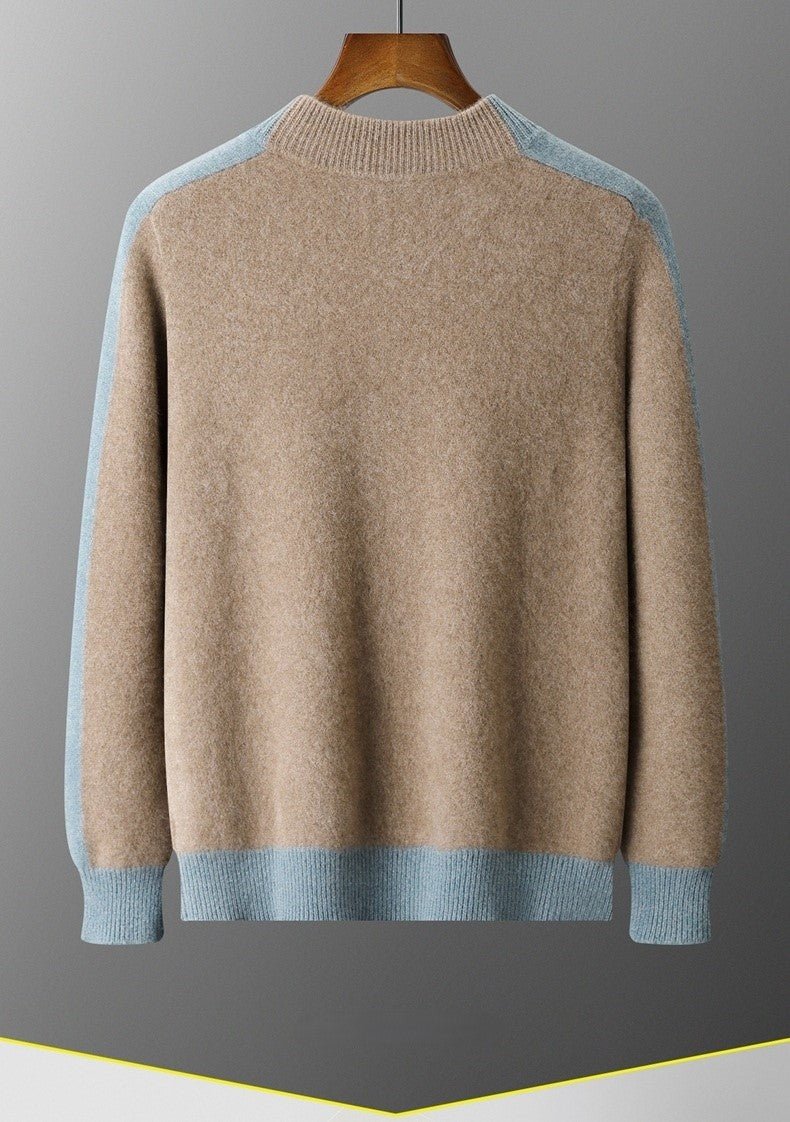 Men's Cardigan Half Turtleneck - Elora Moda