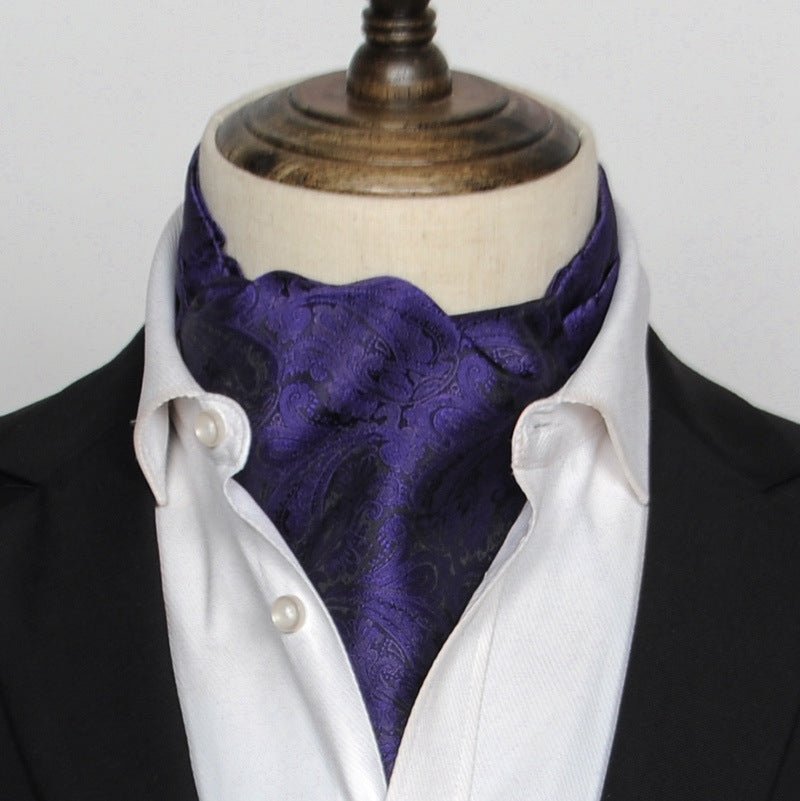 British Vintage Suit Silk Scarf Shirt - Elora Moda