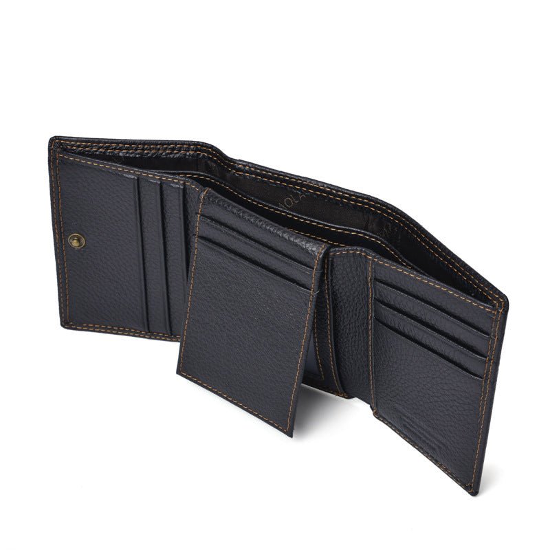 Men Fashion Leather Shield Anti Theft Wallet - Elora Moda