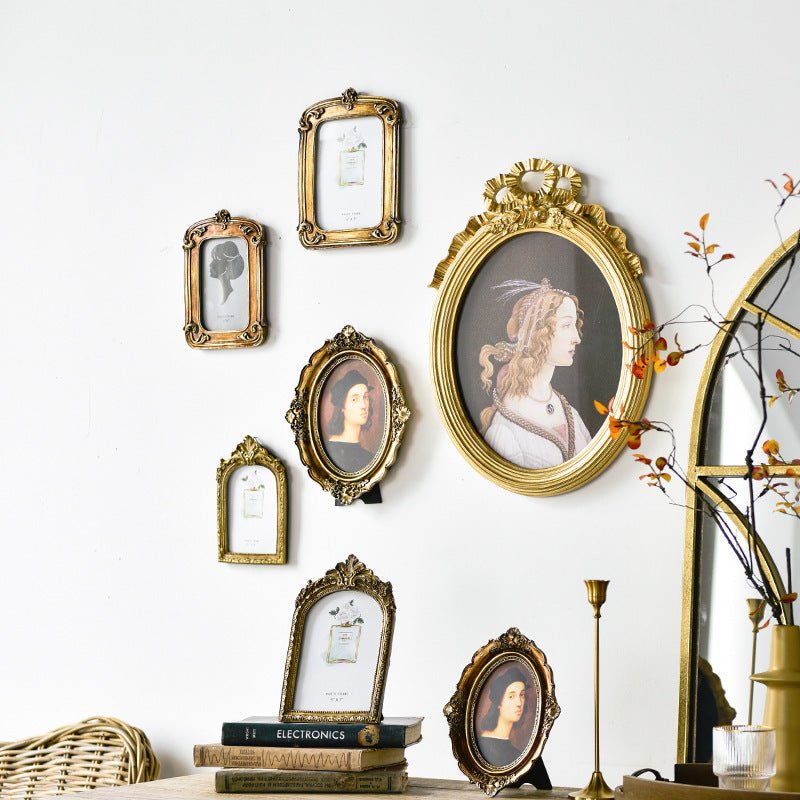 Photo Frame American Retro Resin Wall Hanging - Elora Moda