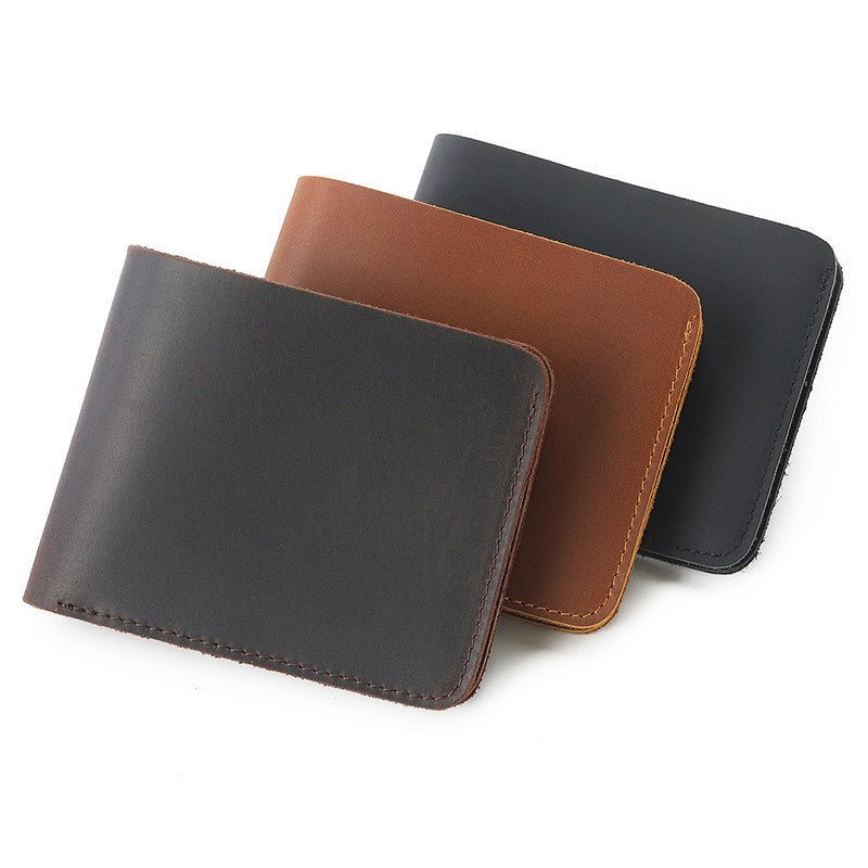 Men's New First Layer Cowhide Retro Wallet - Elora Moda