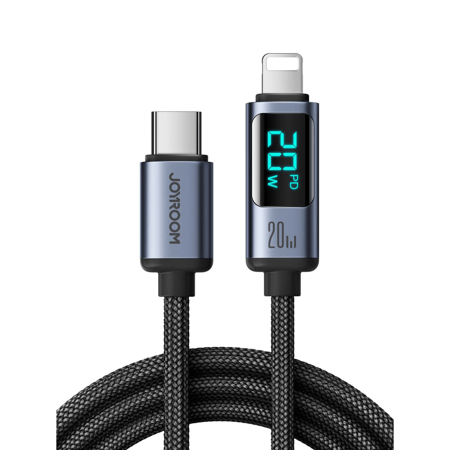 Braided USB Data Cable with Display - Elora Moda