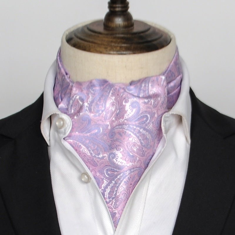 British Vintage Suit Silk Scarf Shirt - Elora Moda