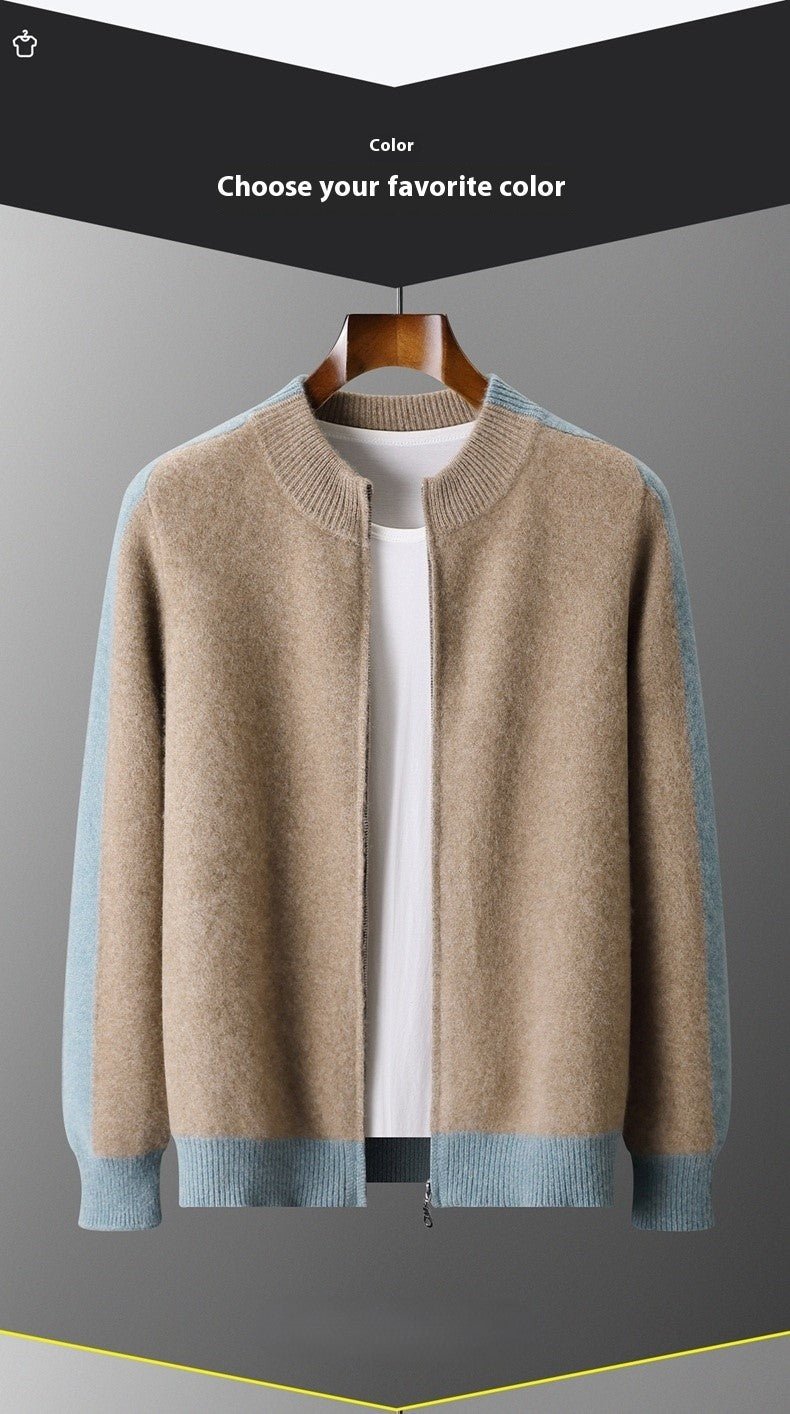 Men's Cardigan Half Turtleneck - Elora Moda