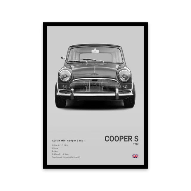 Car Wall Art Canvas - Elora Moda