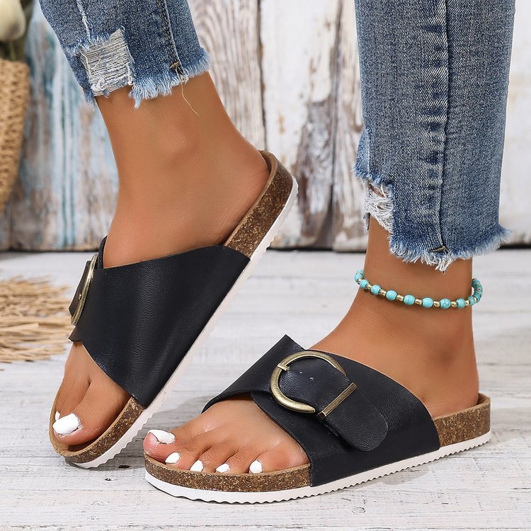 Women's Flat European And American Style Slippers - Elora Moda