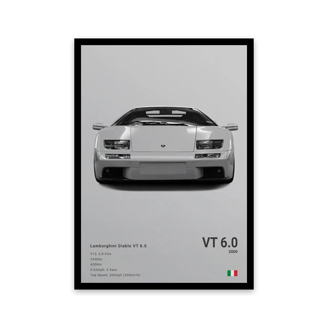 Car Wall Art Canvas - Elora Moda