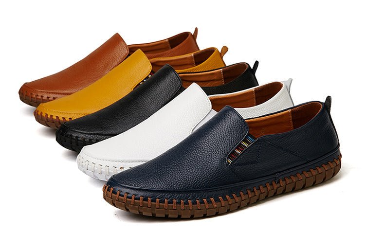 Men's Genuine Cowhide Leather Loafers for Casual & Business - Elora Moda