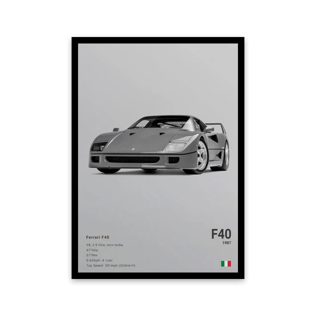 Car Wall Art Canvas - Elora Moda