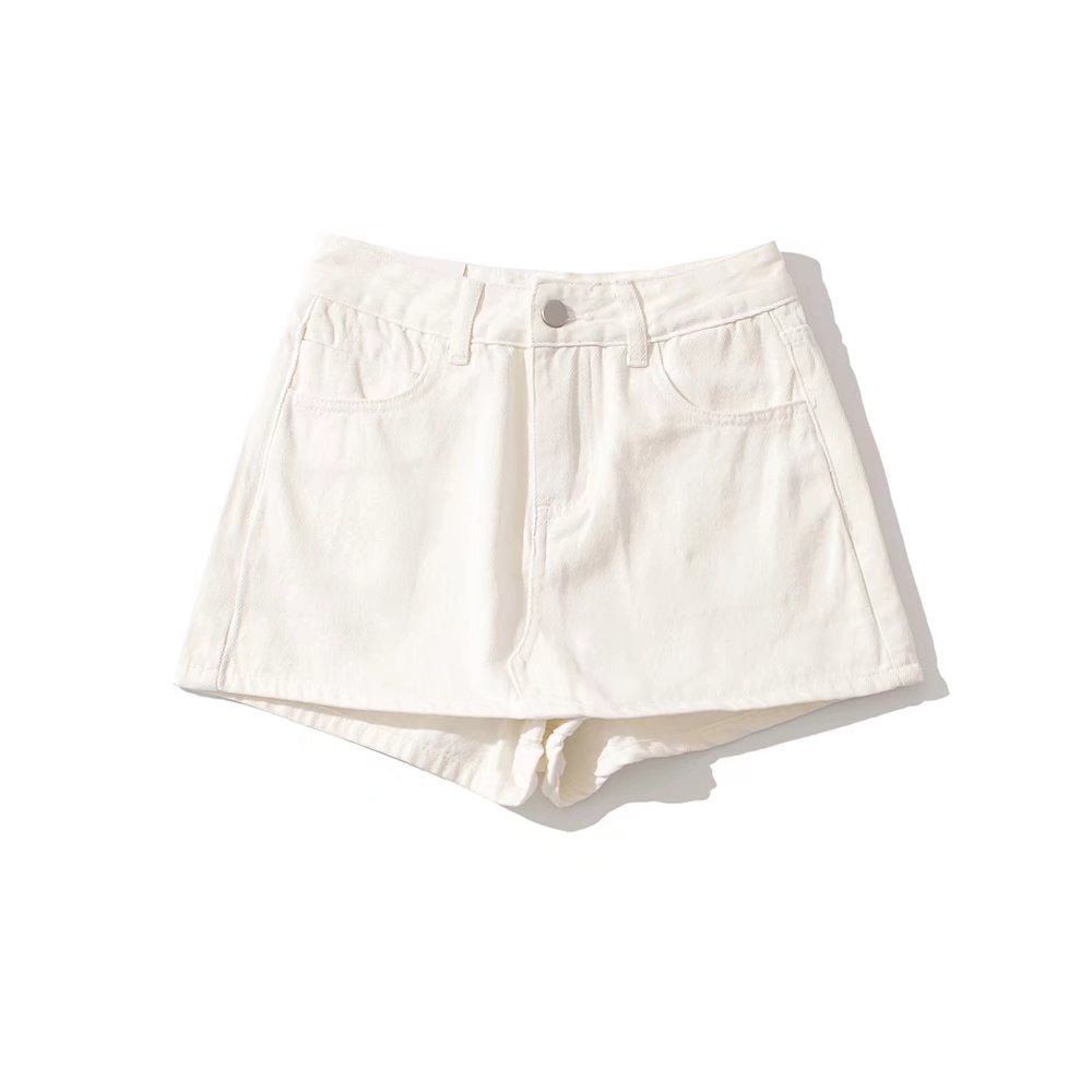 Sheath Ultra Short Denim Skirted Leggings Anti - exposure Underpants Denim European And American - Elora Moda