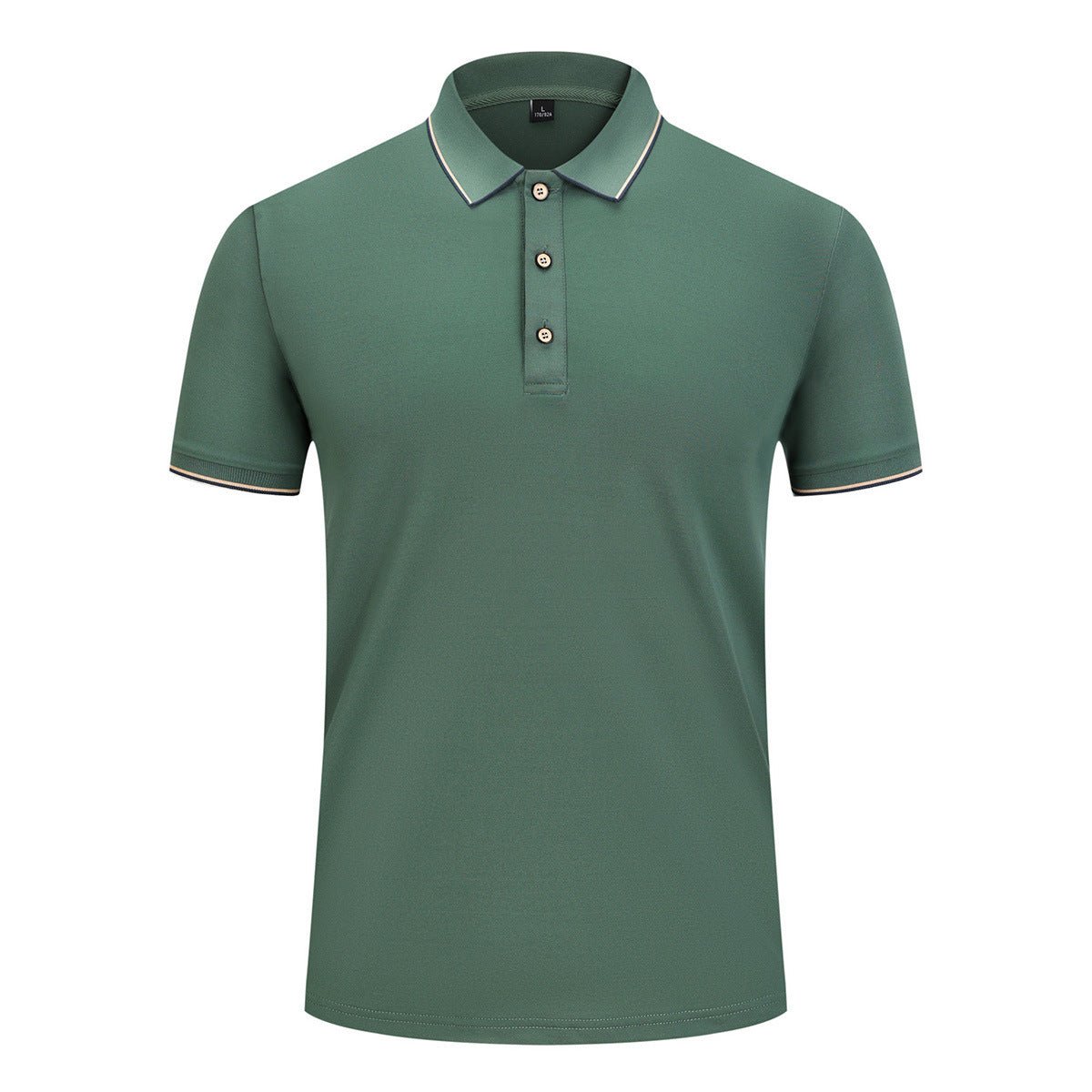 Men Ice Silk Lapel Polo Shirt - Elora Moda