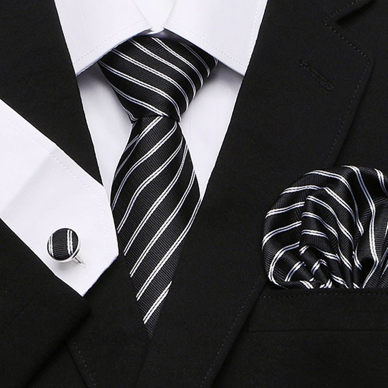 Men's Tie Three - Piece Suit Of New Cashew Flower Series Tie - Elora Moda