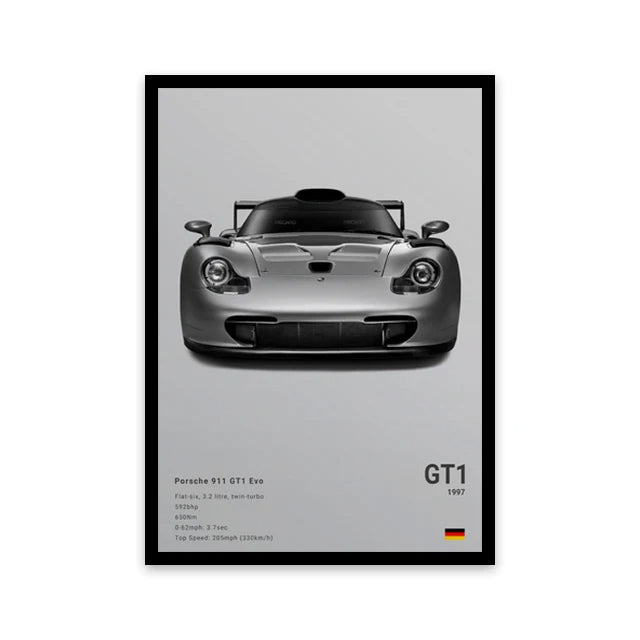 Car Wall Art Canvas - Elora Moda