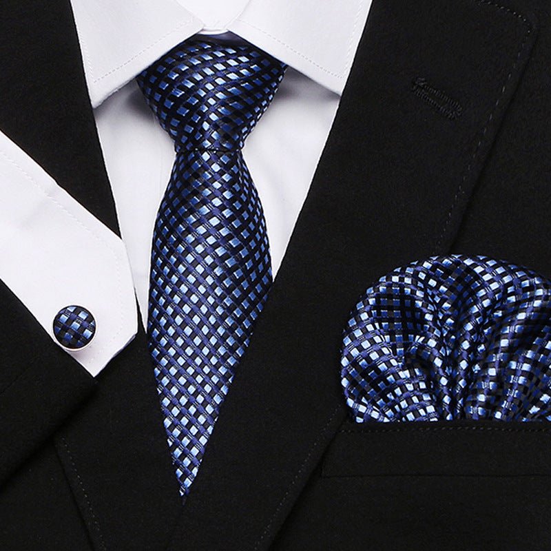 Men's Tie Three - Piece Suit Of New Cashew Flower Series Tie - Elora Moda