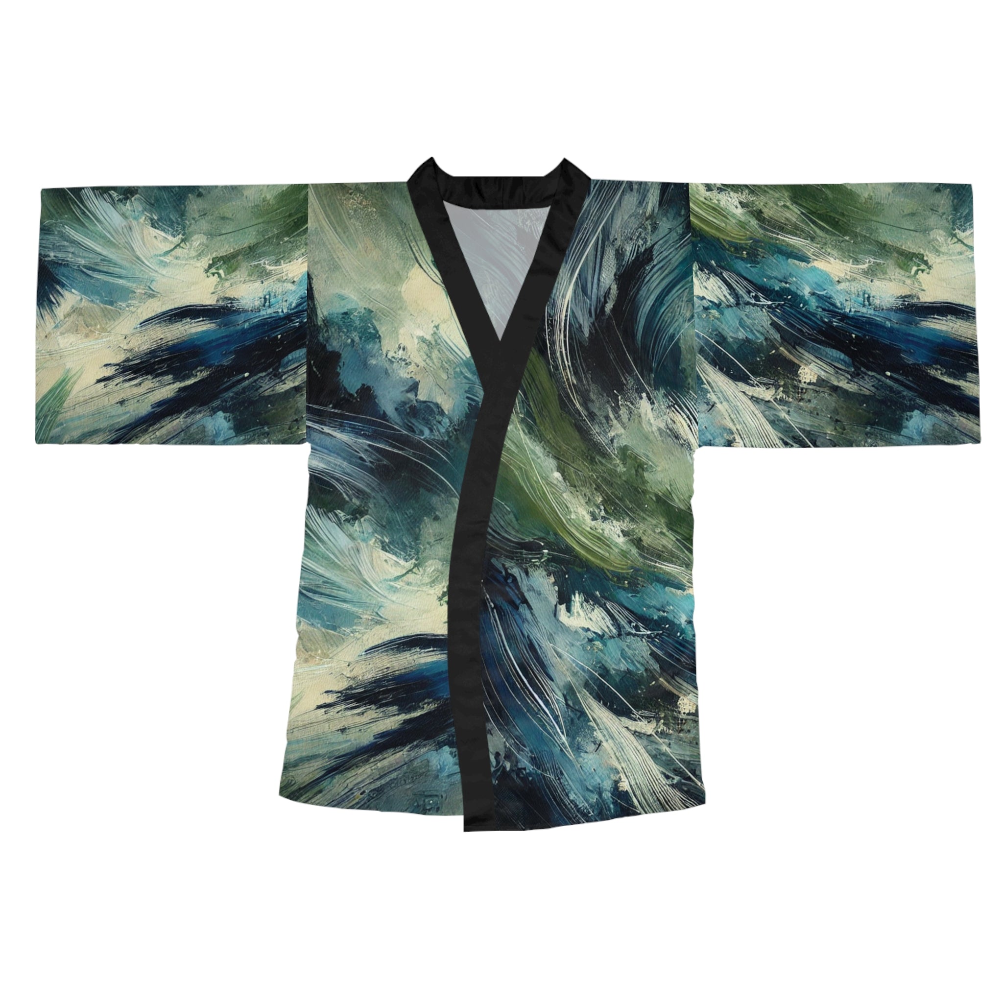 Long Sleeve Kimono Robe (AOP)
