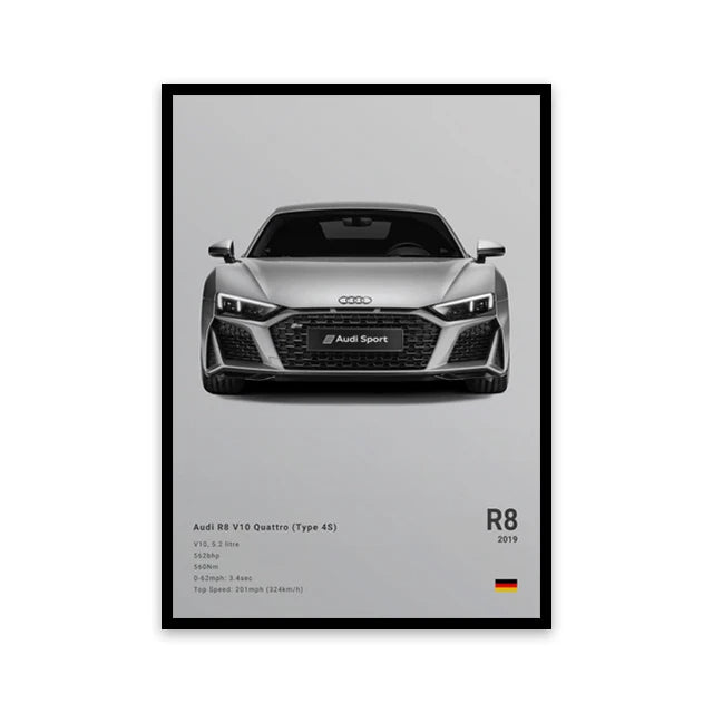 Car Wall Art Canvas - Elora Moda