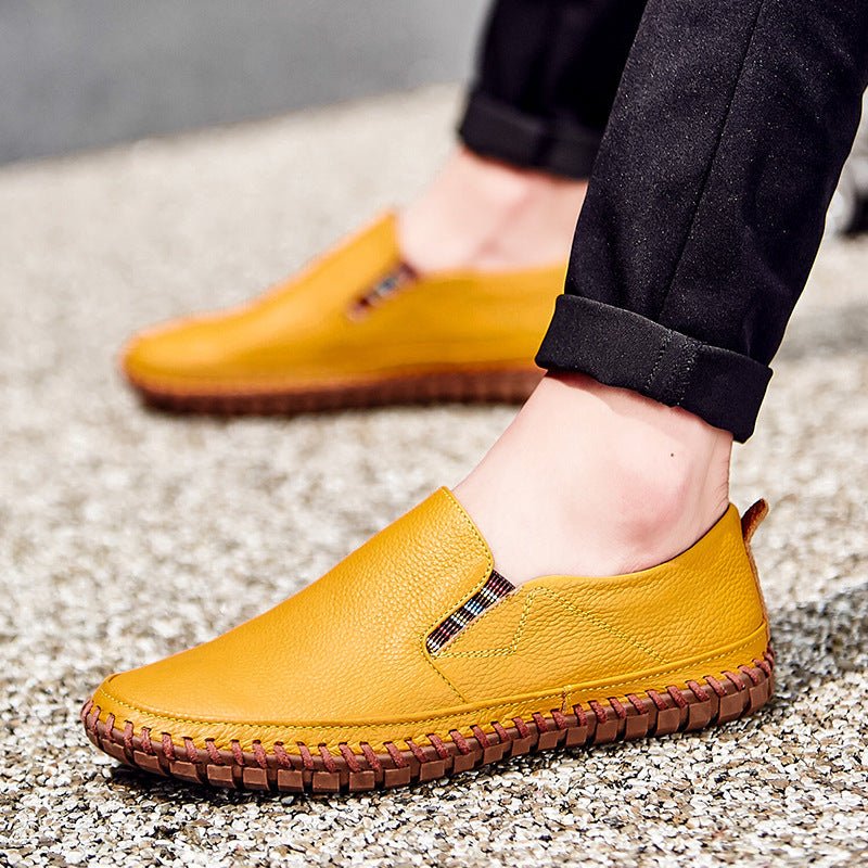 Men's Genuine Cowhide Leather Loafers for Casual & Business - Elora Moda
