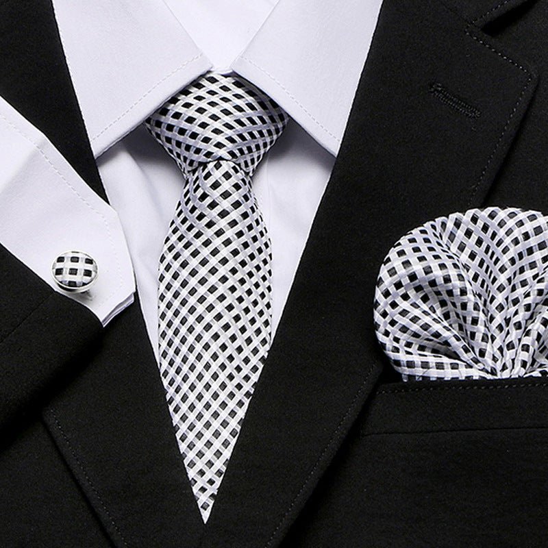 Men's Tie Three - Piece Suit Of New Cashew Flower Series Tie - Elora Moda