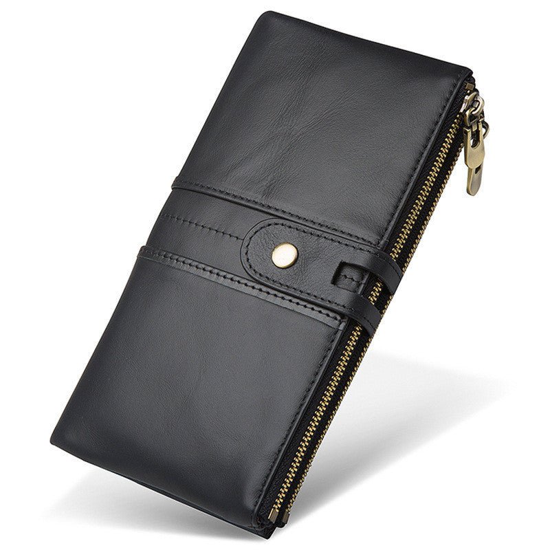 Really Multi - card Leather Men's Wallet Business Casual Long - Elora Moda