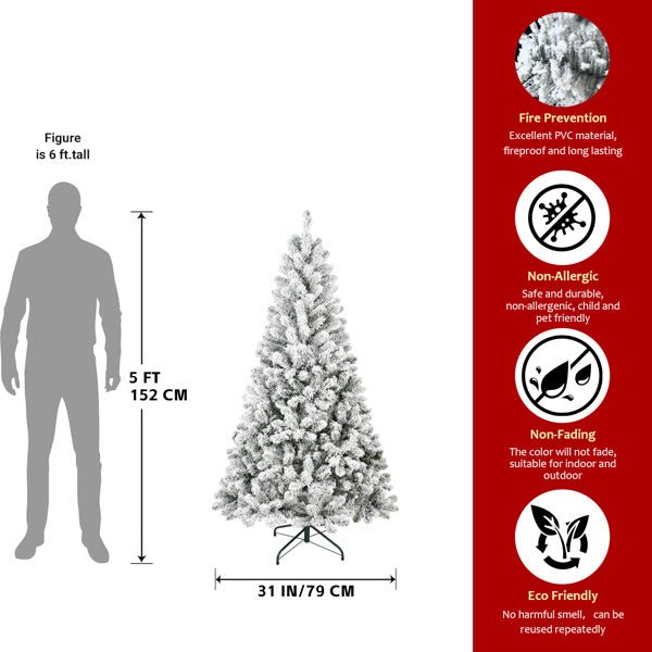 Unlit Christmas Tree 5 ft. - Elora Moda