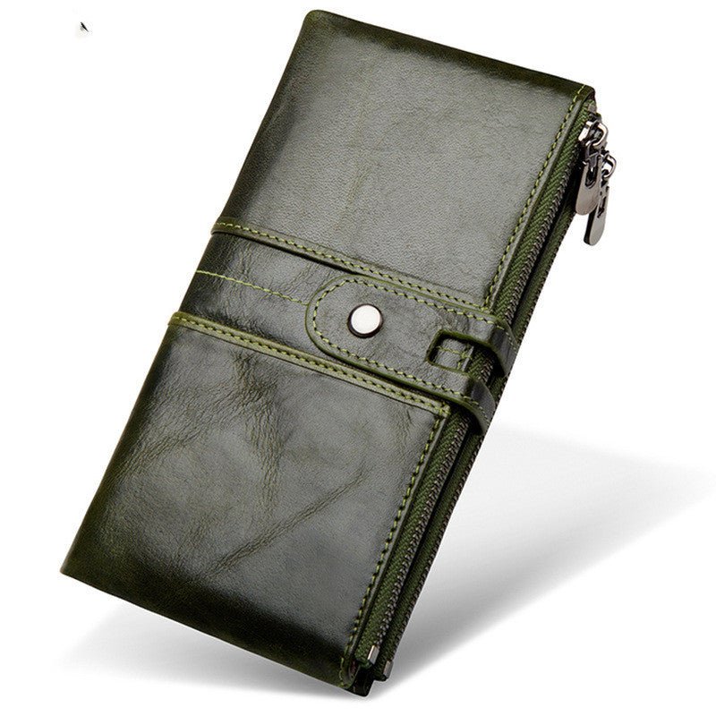 Really Multi - card Leather Men's Wallet Business Casual Long - Elora Moda