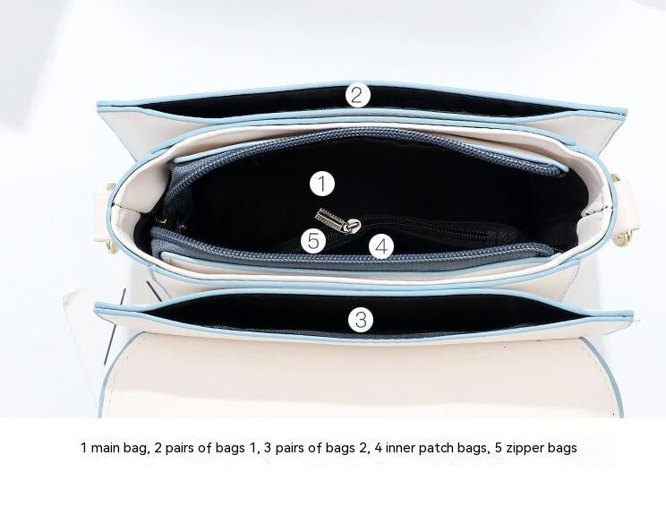 Ins Style Crossbody Square Shoulder Bag - Elora Moda