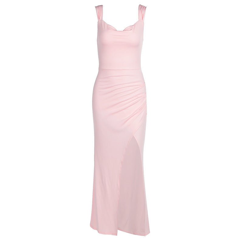 Women's Fashion Sleeveless Lace - up Dress - Elora Moda