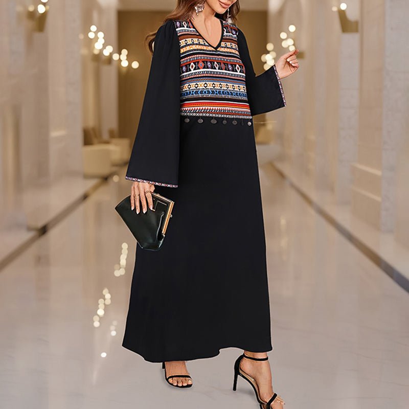 Boho Collection: Women's Dress Plus Size Casual Maxi - Elora Moda